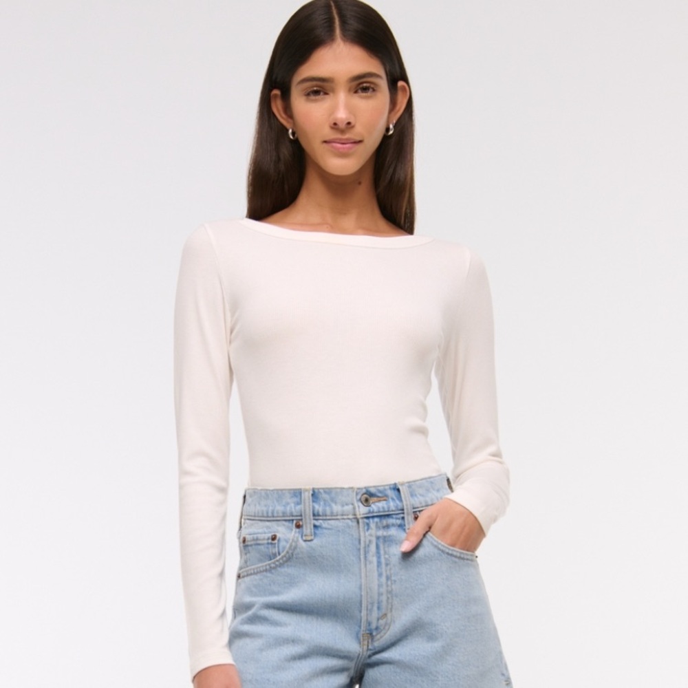 Abercrombie & Fitch Blue Denim Dad Shorts